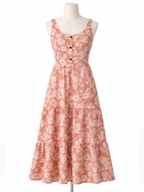 Monteau Floral Mini Dress with White and Yellow Daisy Print